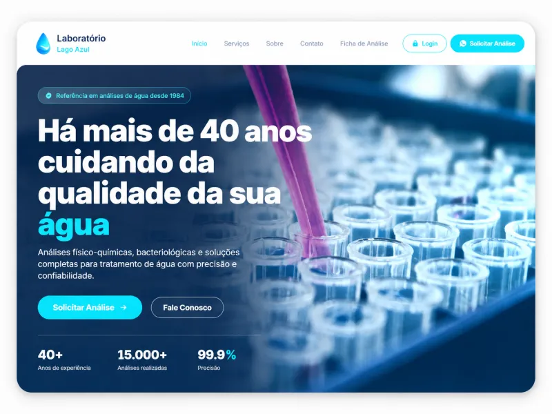 Site Laboratório Lago Azul — Dumont Web