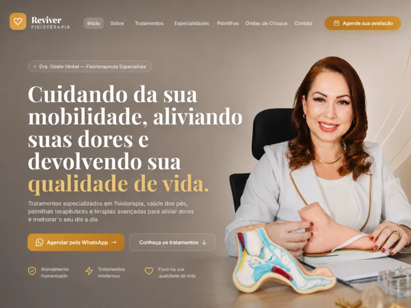 Site Reviver Fisioterapia — Dumont Web